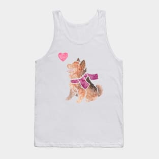 Watercolour Pomeranian dog Tank Top